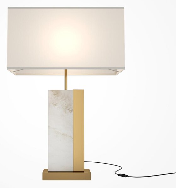 Maytoni klasszikus asztali lámpa bianco fehér sárgaréz myz031tl-01bs