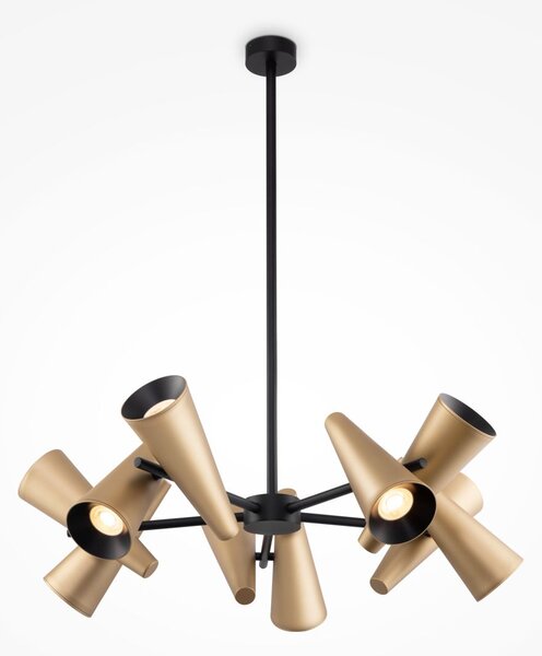 Maytoni modern mennyezeti lámpa giro sárgaréz mymod095pl-10bs