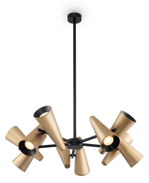 Maytoni modern mennyezeti lámpa giro sárgaréz mymod095pl-10bs