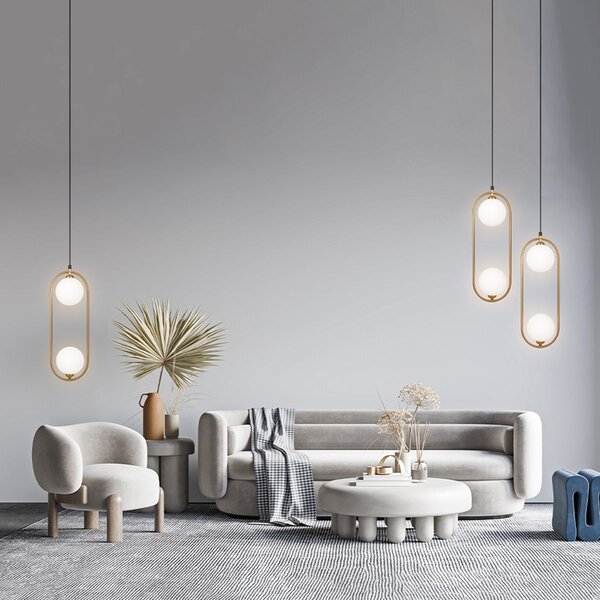 Maytoni klasszikus modern függeszték ring fehér sárgaréz mymod013pl-02bs1