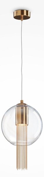 Maytoni glamour függeszték flusso barna átlátszó myp095pl-01bz