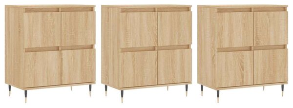 VidaXL Sonoma Tölgy Fa Tálalószekrény Szett - 3 db, 180cm