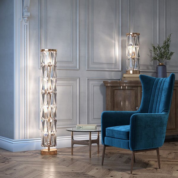 Maytoni glamour állólámpa puntes arany mymod043fl-08g