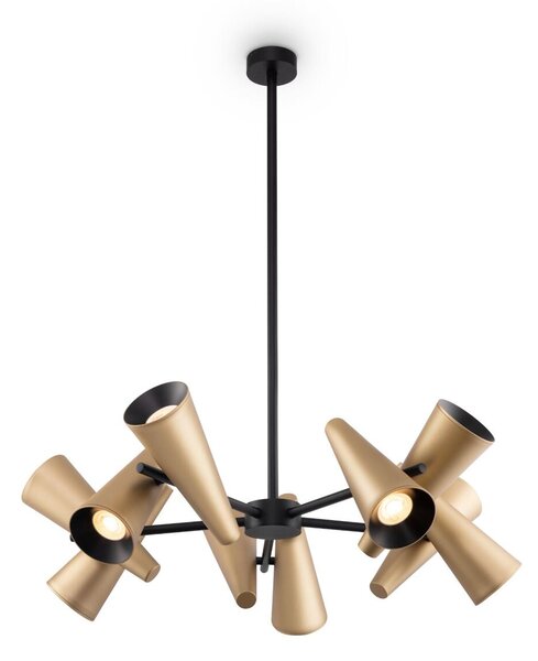 Maytoni modern mennyezeti lámpa giro sárgaréz mymod095pl-10bs