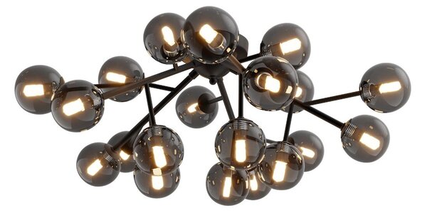 Maytoni modern mennyezeti lámpa dallas matt fekete füstös mymod545cl-20b