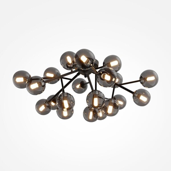 Maytoni modern mennyezeti lámpa dallas matt fekete füstös mymod545cl-20b