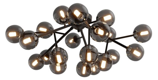 Maytoni modern mennyezeti lámpa dallas matt fekete füstös mymod545cl-20b