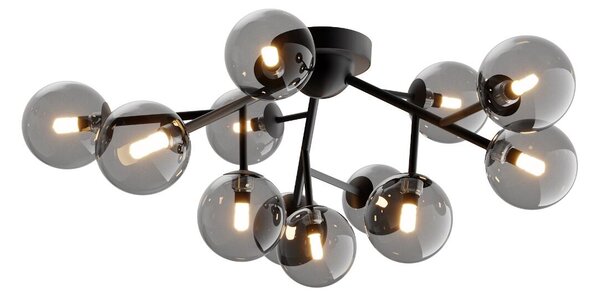 Maytoni modern mennyezeti lámpa dallas matt fekete mymod545cl-12b