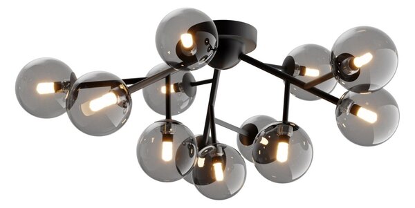 Maytoni modern mennyezeti lámpa dallas matt fekete mymod545cl-12b