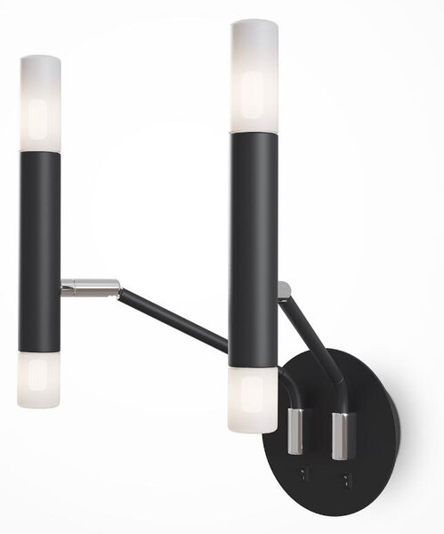 Maytoni modern fali lámpa vigo matt fehér fekete mymod620wl-04b