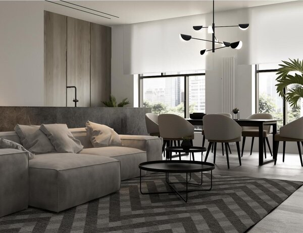 Maytoni modern mennyezeti lámpa mollis fekete mymod126pl-08b
