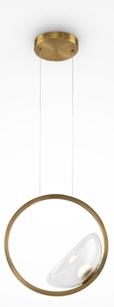 Maytoni modern függeszték moon sárgaréz átlátszó mymod327pl-l5bs3k