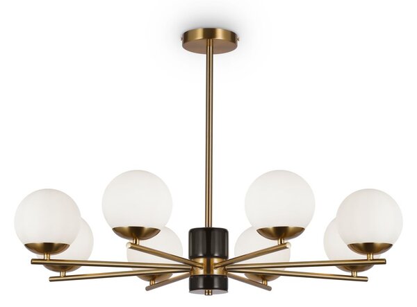 Maytoni modern csillár marble fehér sárgaréz mymod187pl-08bs