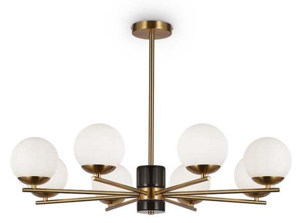 Maytoni modern csillár marble fehér sárgaréz mymod187pl-08bs