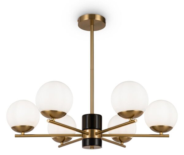 Maytoni modern csillár marble fehér sárgaréz mymod187pl-06bs