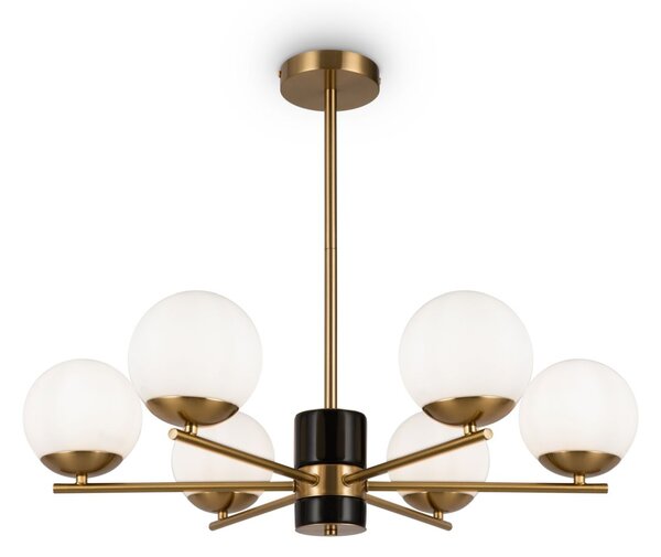 Maytoni modern csillár marble fehér sárgaréz mymod187pl-06bs