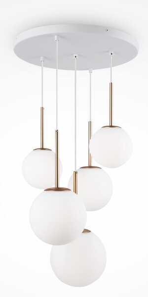 Maytoni modern függeszték basic form fehér arany mymod321pl-05g