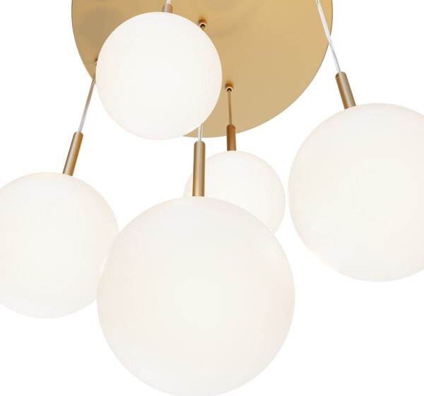 Maytoni modern függeszték basic form fehér arany mymod321pl-05g1