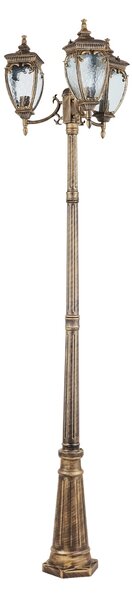 Maytoni klasszikus kandeláber fleur antik bronz fekete arany myo414fl-03gb IP44