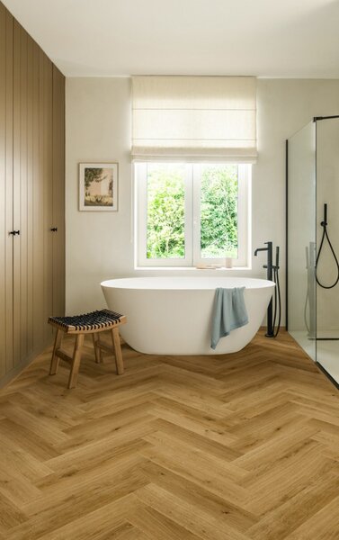 Impressive Design- Fahéj tölgy laminált padló IMD8244 közép tölgy