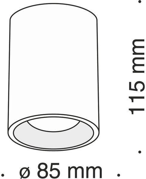 Maytoni modern spot lámpa alfa fekete myc012cl-01b