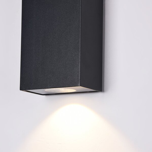 Maytoni modern kültéri fali lámpa times square fekete myo581wl-l6b IP54