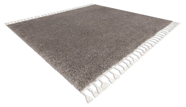 Szőnyeg BERBER 9000 square barna Rojt shaggy