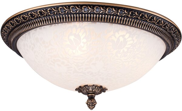 Maytoni klasszikus mennyezeti lámpa pascal antik bronz fehér myc908-cl-03-r