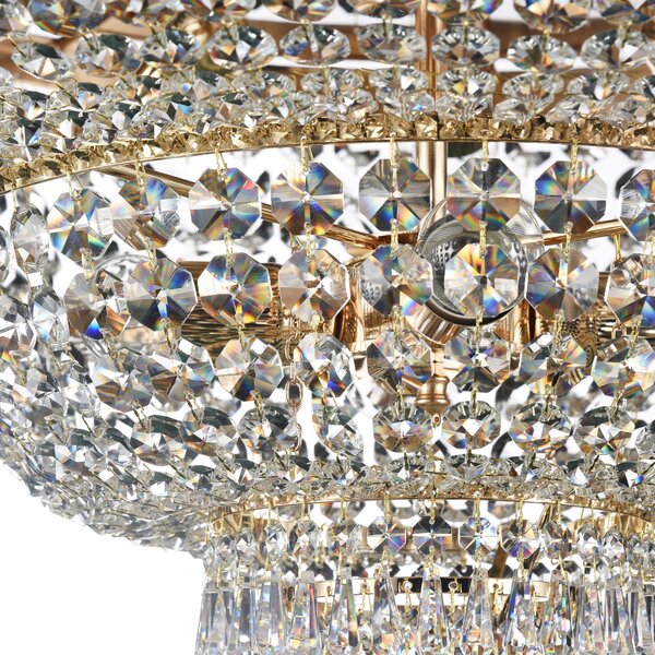 Maytoni glamour klasszikus kristály mennyezeti lámpa palace antik arany mydia891-cl-14-g