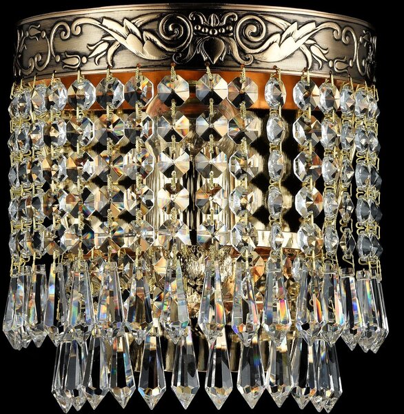 Maytoni glamour klasszikus kristály fali lámpa palace antik arany mydia890-wl-01-g