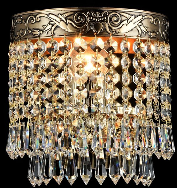 Maytoni glamour klasszikus kristály fali lámpa palace antik arany mydia890-wl-01-g