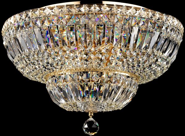 Maytoni glamour klasszikus kristály mennyezeti lámpa basfor antik arany mydia100-cl-12-g