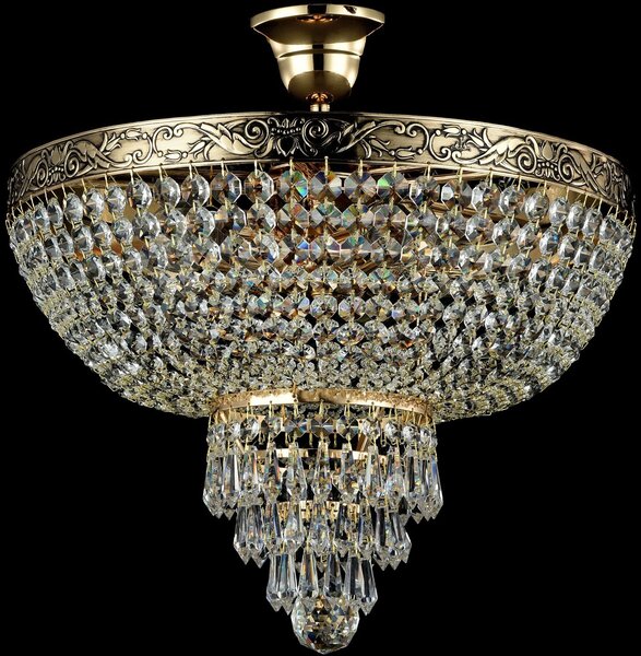 Maytoni glamour klasszikus kristály mennyezeti lámpa palace antik arany mydia890-cl-05-g