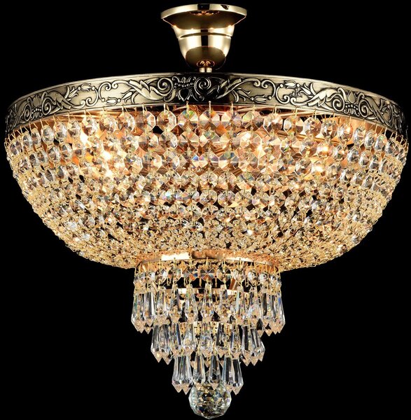 Maytoni glamour klasszikus kristály mennyezeti lámpa palace antik arany mydia890-cl-05-g