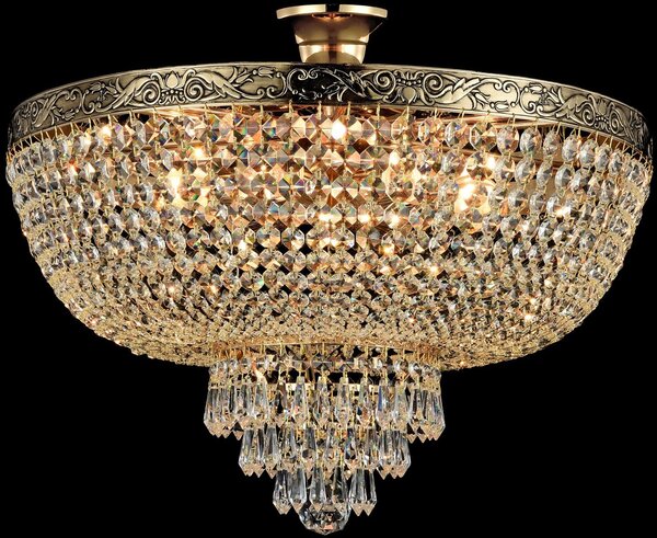 Maytoni glamour klasszikus kristály mennyezeti lámpa palace antik arany mydia890-cl-06-g