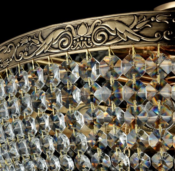 Maytoni glamour klasszikus kristály mennyezeti lámpa palace antik arany mydia890-cl-18-g