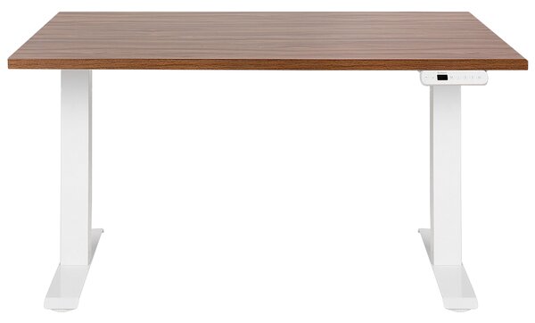 Elektromosan állítható asztal DESTINES Barna/fehér 120 cm 72 cm