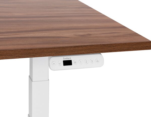 Elektromosan állítható asztal DESTINES Barna/fehér 180 cm 80 cm