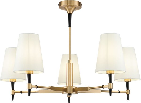 Maytoni klasszikus csillár zaragoza fehér sárgaréz myh001cl-05bs