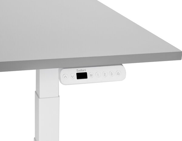 Elektromosan állítható asztal DESTINES Szürke/fehér 120 cm 72 cm