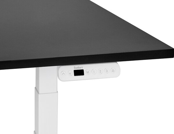 Elektromosan állítható asztal DESTINES Fekete/fehér 120 cm 72 cm