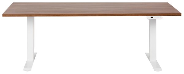 Elektromosan állítható asztal DESTINES Barna/fehér 180 cm 80 cm