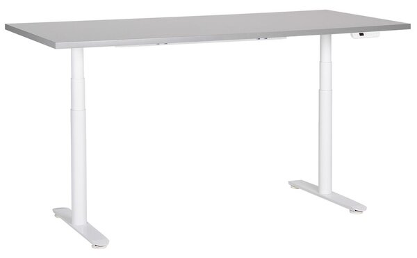 Szürke és fehér elektromosan állítható íróasztal 180 x 72 cm DESTINAS