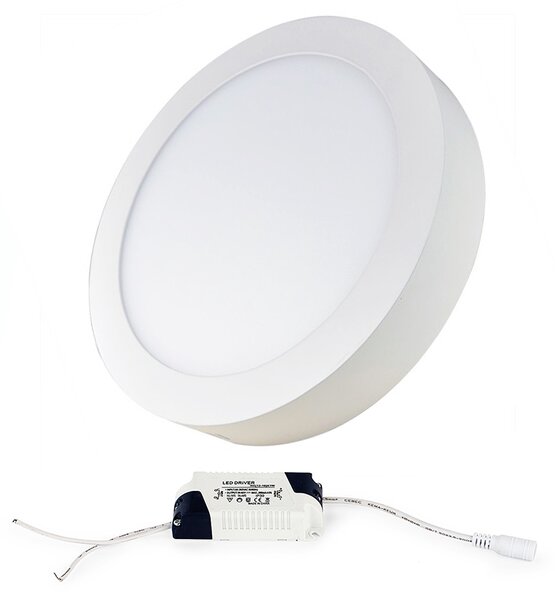 LED panel KÖR ALAKÚ BRGD0115 170x35mm felületre szerelhető - 12W - 230V - 860Lm - IP20 - semleges