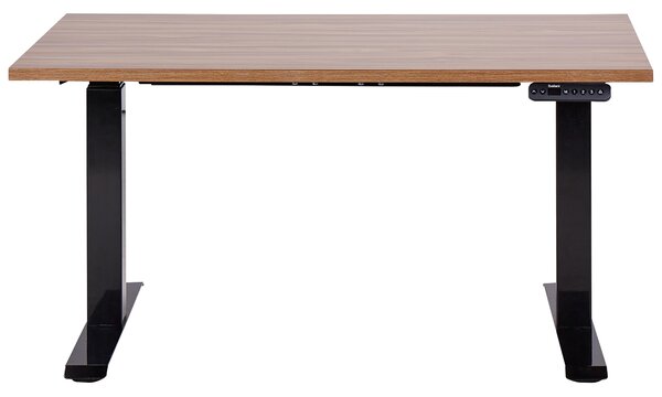 Elektromosan állítható asztal DESTINES Barna/fekete 120 cm 72 cm