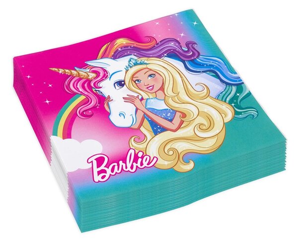 Barbie Papírszalvéta Barbie 33x33cm 20 db