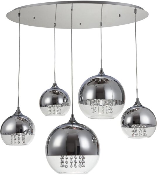 Maytoni modern függeszték fermi króm átlátszó myp140-pl-170-5-n
