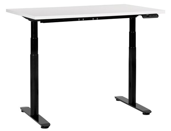 Elektromosan állítható asztal DESTINAS Fehér/fekete 120 cm 72 cm