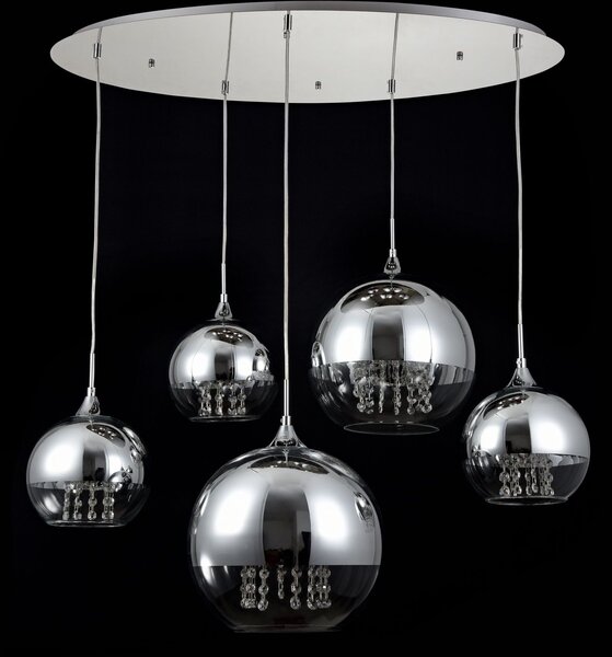 Maytoni modern függeszték fermi króm átlátszó myp140-pl-170-5-n