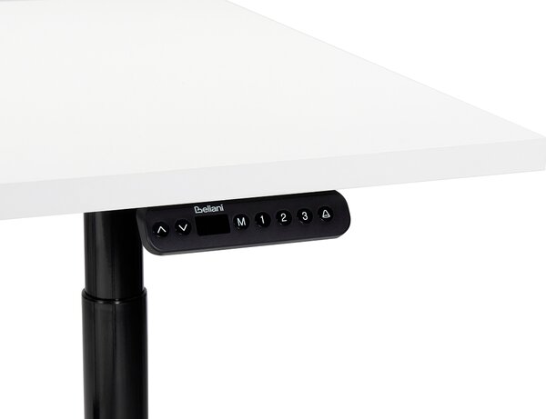 Elektromosan állítható asztal DESTINAS Fehér/fekete 120 cm 72 cm